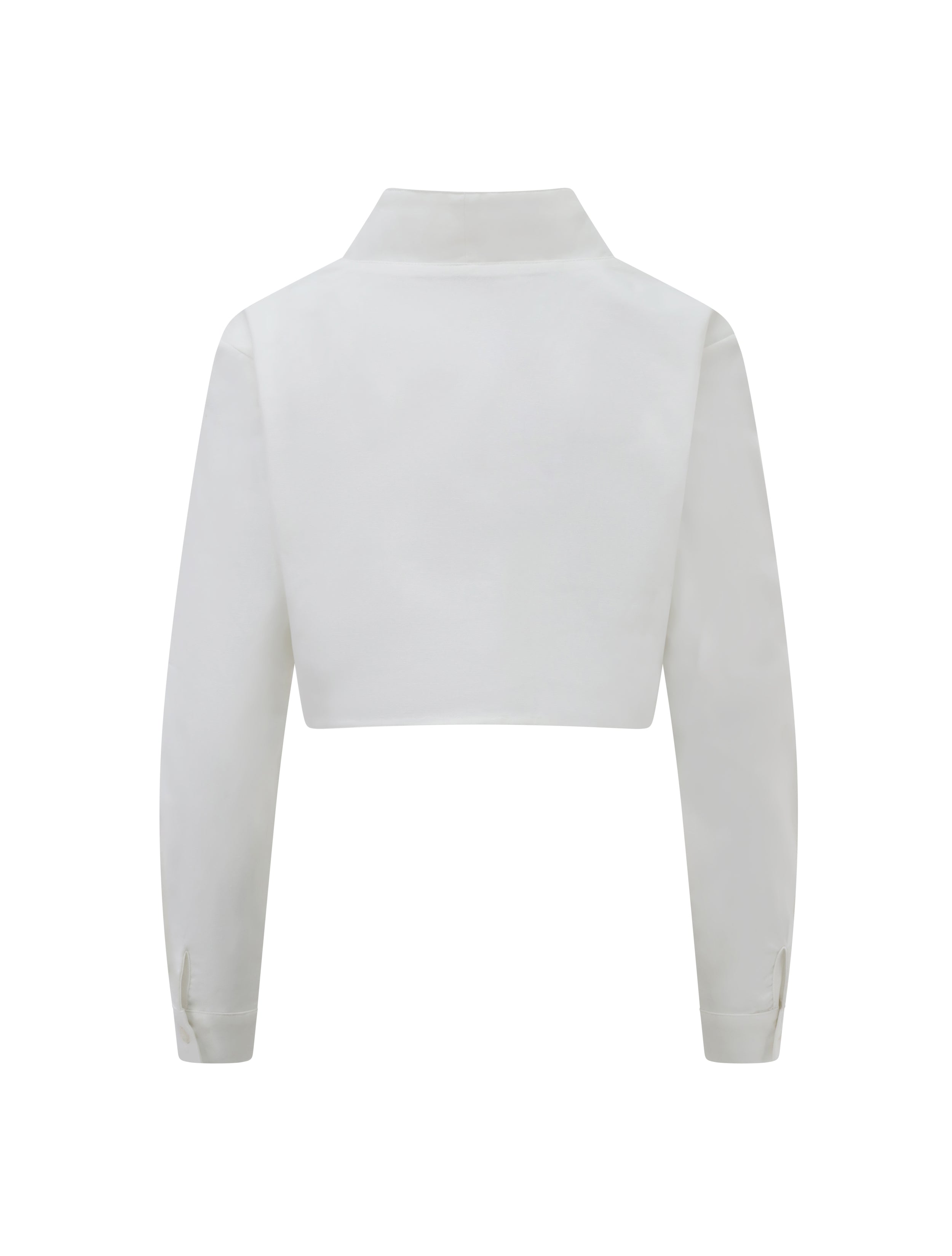 Womens V-Collar Shirt White - CY