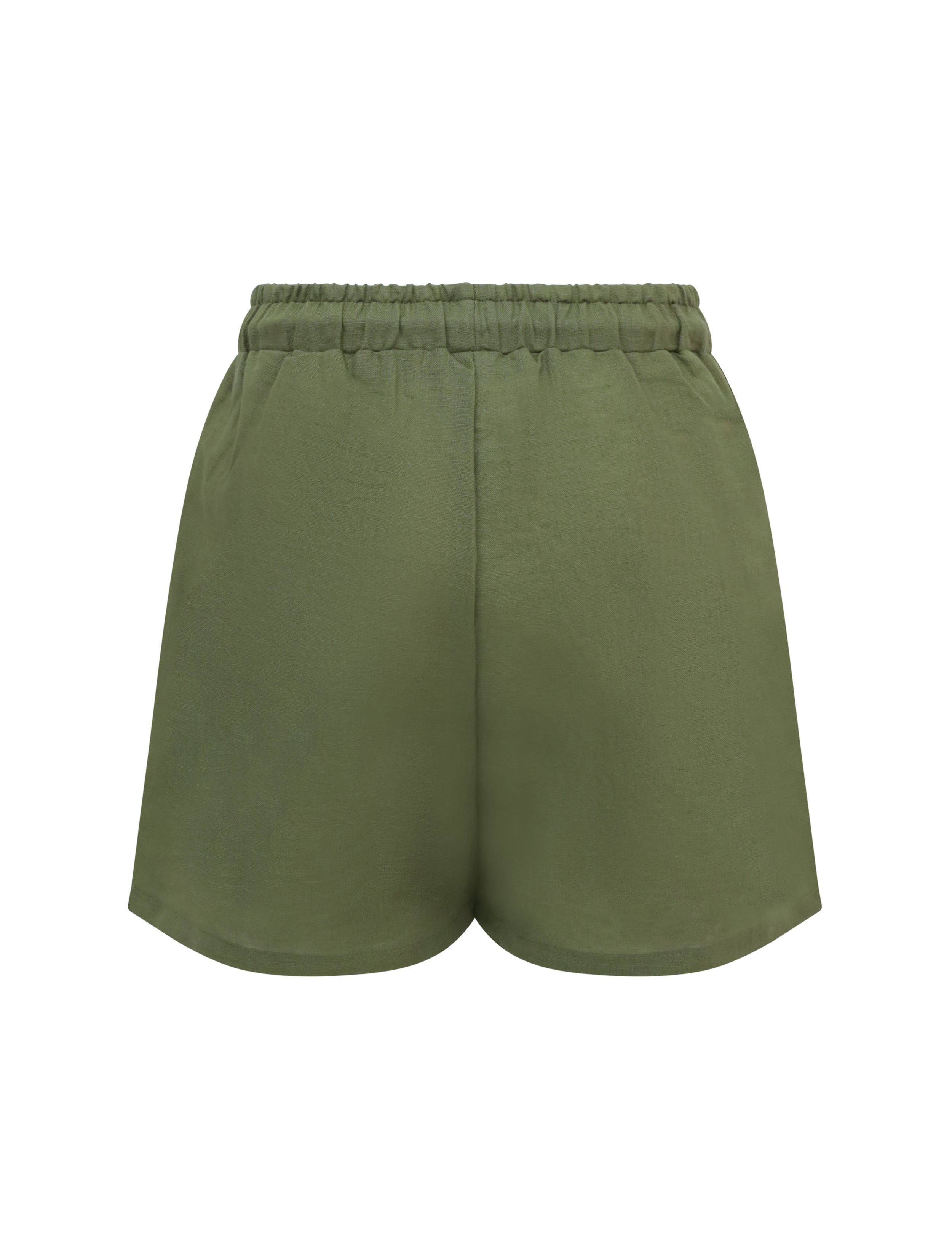 BOYS LINEN SHORTS KHAKI - CY