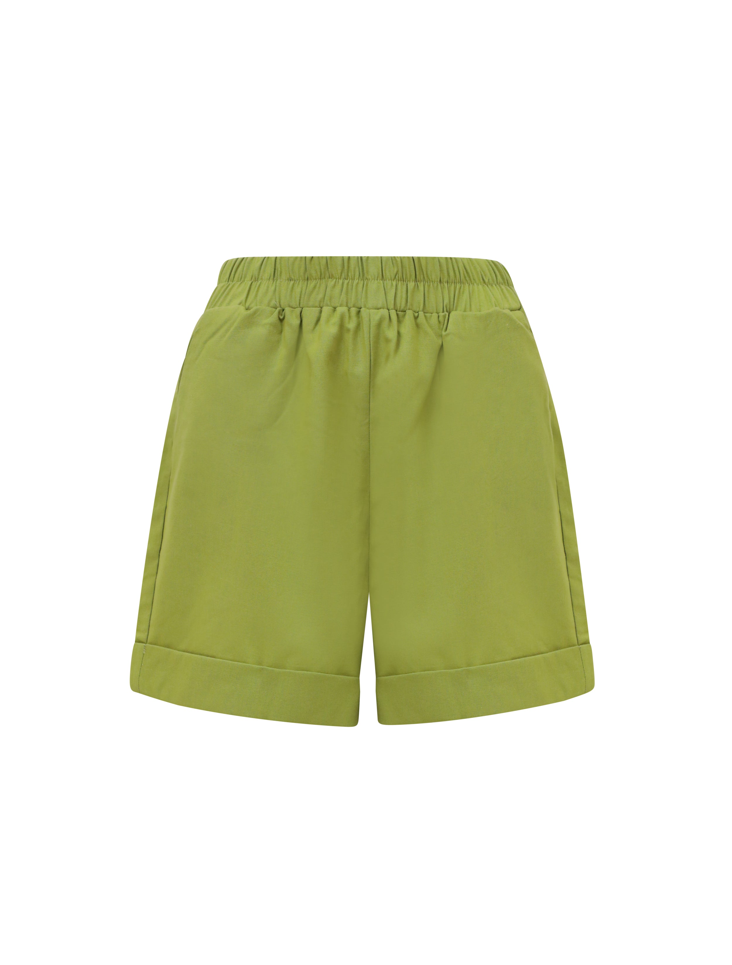 Kids Linen Shorts Lime - CY