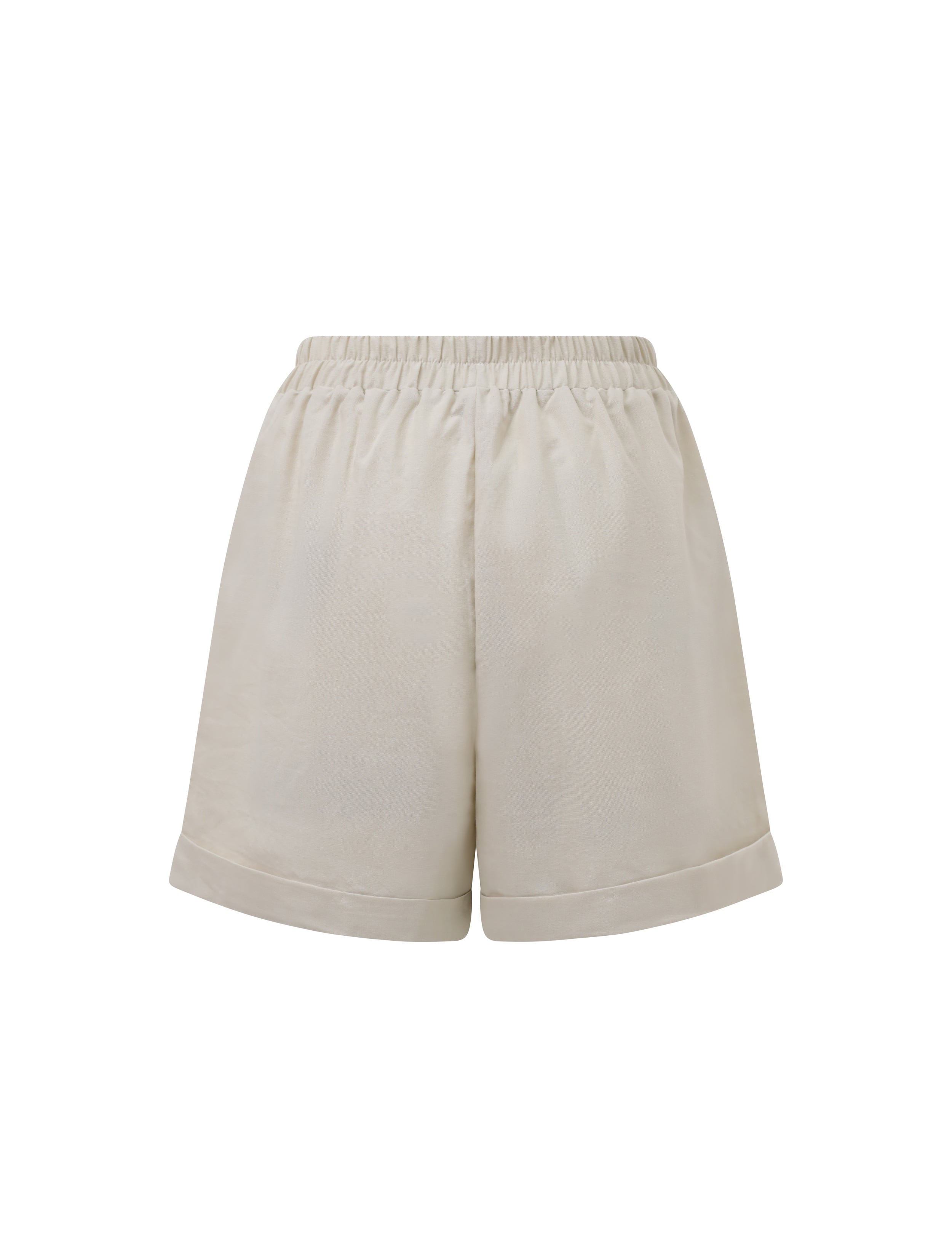 Kids Linen Shorts Natural - CY